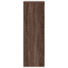 Supports pour plantes 2 pcs chêne marron bois d'ingénierie 