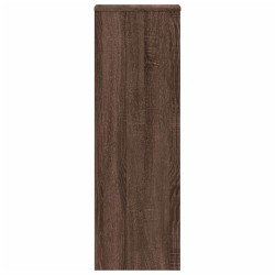Supports pour plantes 2 pcs chêne marron bois d'ingénierie 