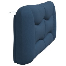 Coussin de tête de lit bleu 180 cm tissu 