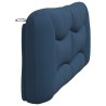 Coussin de tête de lit bleu 180 cm tissu 
