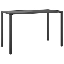 Ensemble à manger de jardin 2 pcs anthracite acier 