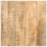 Table d'appoint avec roues 40x40x42 cm Bois de manguier brut 