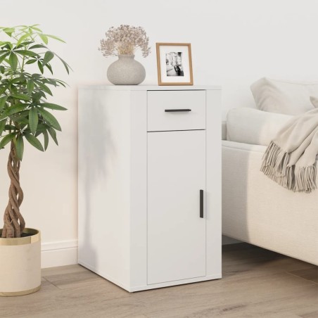 Armoire de bureau Blanc 40x49x75 cm Bois d'ingénierie 