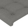 Tête de lit avec oreilles gris foncé 103x16x78/88 cm tissu 