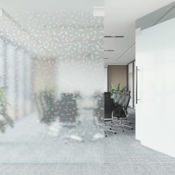 Films pour fenêtre 5 pcs dépoli motif arc-en-ciel 3D PVC 