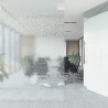 Films pour fenêtre 5 pcs dépoli motif arc-en-ciel 3D PVC 