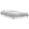 Cadre de lit sans matelas gris béton 100x200 cm 