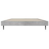 Cadre de lit sans matelas gris béton 100x200 cm 