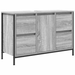 Meuble sous-vasque avec tiroirs sonoma gris 90x34,5x60cm 
