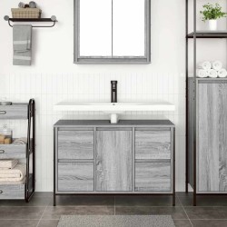Meuble sous-vasque avec tiroirs sonoma gris 90x34,5x60cm 