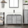 Meuble sous-vasque avec tiroirs sonoma gris 90x34,5x60cm 