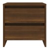 Tables de chevet 2 pcs chêne marron 45x34,5x44,5 cm 