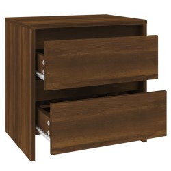 Tables de chevet 2 pcs chêne marron 45x34,5x44,5 cm 