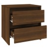 Tables de chevet 2 pcs chêne marron 45x34,5x44,5 cm 