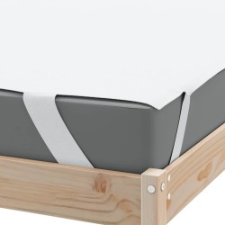 Protège-matelas blanc 140x220 cm imperméable 