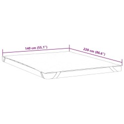 Protège-matelas blanc 140x220 cm imperméable 