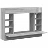 Bureau mural sonoma gris 105x48x75 cm bois d'ingénierie 
