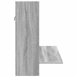 Bureau mural sonoma gris 105x48x75 cm bois d'ingénierie 