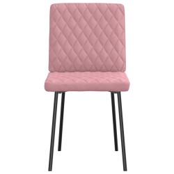 Chaises à manger lot de 2 Rose Velours 