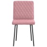 Chaises à manger lot de 2 Rose Velours 