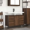 Meuble sous-vasque avec tiroirs chêne marron 90x34,5x60 cm 