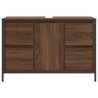 Meuble sous-vasque avec tiroirs chêne marron 90x34,5x60 cm 