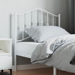 Tête de lit métal blanc 80 cm 