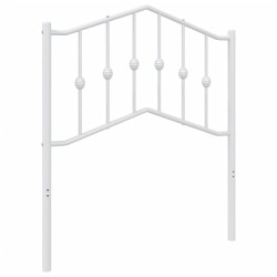 Tête de lit métal blanc 80 cm 