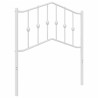 Tête de lit métal blanc 80 cm 