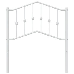 Tête de lit métal blanc 80 cm 