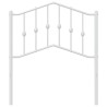Tête de lit métal blanc 80 cm 