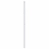 Tête de lit métal blanc 80 cm 