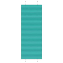 Store plissé vert pétrole 75x200 cm largeur du tissu 74,4 cm 