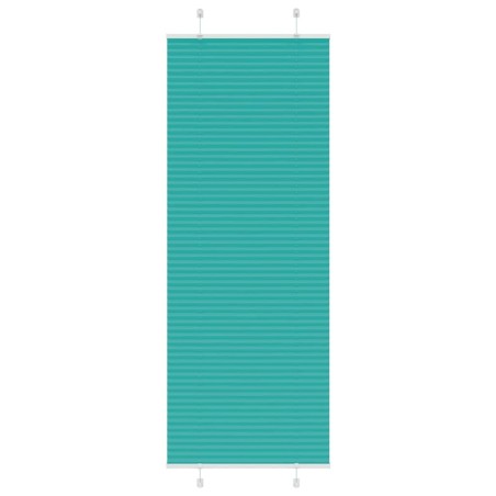 Store plissé vert pétrole 75x200 cm largeur du tissu 74,4 cm 