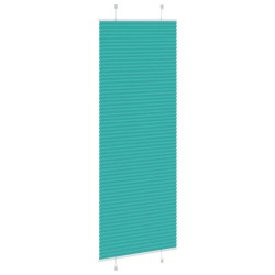 Store plissé vert pétrole 75x200 cm largeur du tissu 74,4 cm 