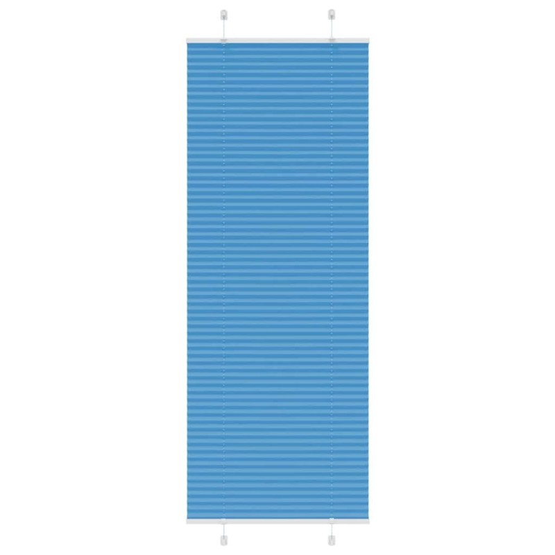 Store plissé bleu 75x200 cm largeur du tissu 74,4 cm polyester 