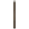 Pieds de table de bar en U 2 pièces Acier naturel 50 x (90-91) cm Acier 