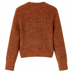Cardigan pour enfants tricoté cognac 140 