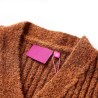 Cardigan pour enfants tricoté cognac 140 