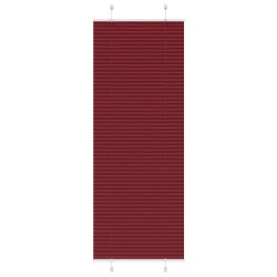 Store plissé rouge bordeaux 75x200 cm largeur du tissu 74,4 cm 