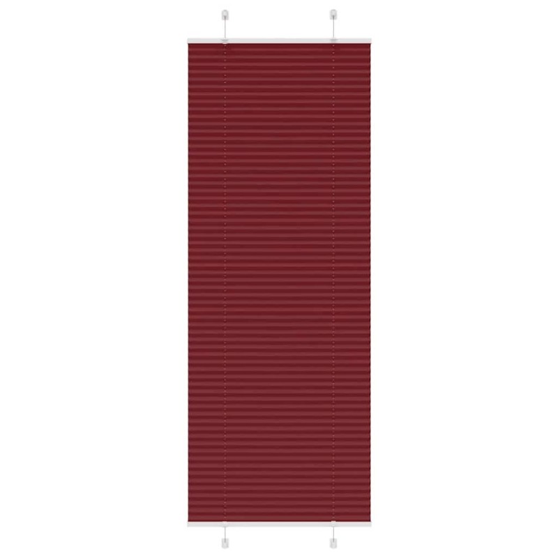 Store plissé rouge bordeaux 75x200 cm largeur du tissu 74,4 cm 