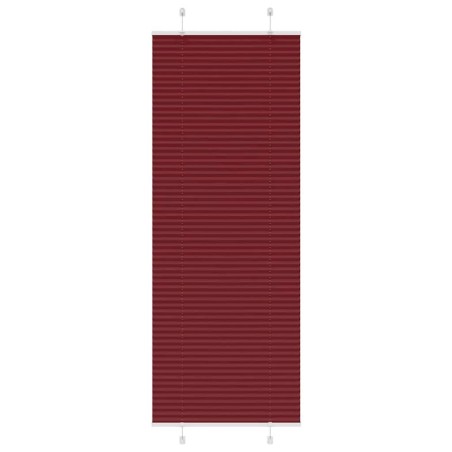Store plissé rouge bordeaux 75x200 cm largeur du tissu 74,4 cm 