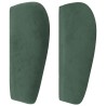 Tête de lit avec oreilles Vert foncé 183x23x78/88 cm Velours 