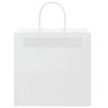 Sacs en papier 50 pcs avec poignées blanc 26x17x25 cm 