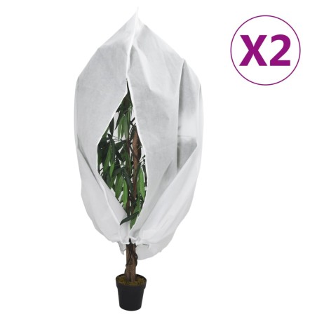 Housses de protection pour plantes avec fermeture éclair 2 pcs 