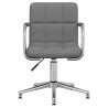 Chaise pivotante de salle à manger Gris clair Tissu 