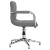 Chaise pivotante de salle à manger Gris clair Tissu 