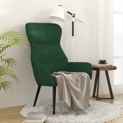 Fauteuil inclinable Vert foncé Tissu 