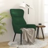 Fauteuil inclinable Vert foncé Tissu 