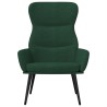 Fauteuil inclinable Vert foncé Tissu 